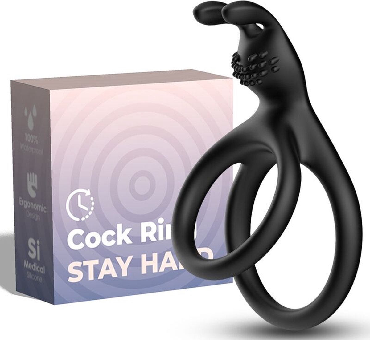 Goedkoopste ARMONY - TENSY DOUBLE RABBIT RING BLACK