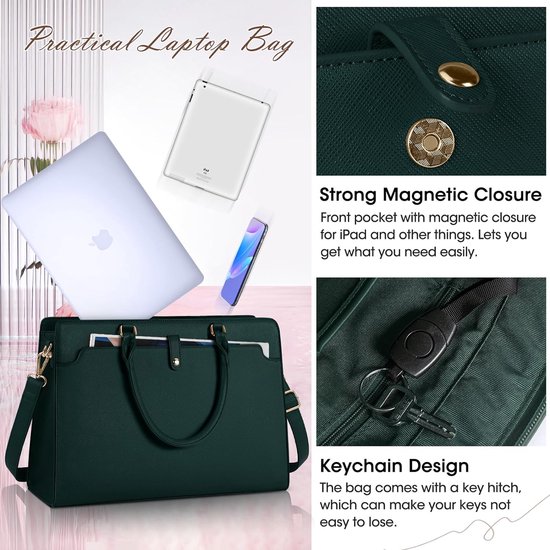 Sac Cabas En Cuir Véritable Femme - Compartiment 14 Pouces, Grand Volume, Bandoulière