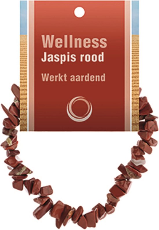 Bracelet fendu Jasper Red - avec carte explicative