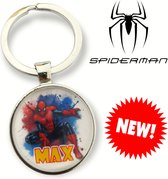 Spiderman Naam Sleutelhanger - Spiderman - Sleutelhanger - Eigen Naam - Persoonlijk - Cadeau - Uniek