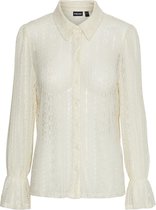 Pieces Blouse Pcalara Lace Shirt 17149292 Birch Dames Maat - XL