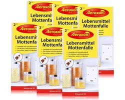 Aeroxon Meal moth food moth trap 6x2 pieces - kitchens and pantries