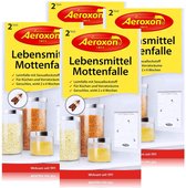Aeroxon Meelmotten levensmiddelenmottenval 4x2 stuks - keukens en voorraadkasten