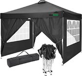 Tente de réception MaxxGarden Easy-Up - 3x3m - Cadre en aluminium avec parois latérales - Grijs