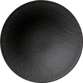 Villeroy & Boch - The Rock Black - Diep Coupe Bord - Pasta bord - Salade bord - 29.0 cm - zwart porselein - Set van 12