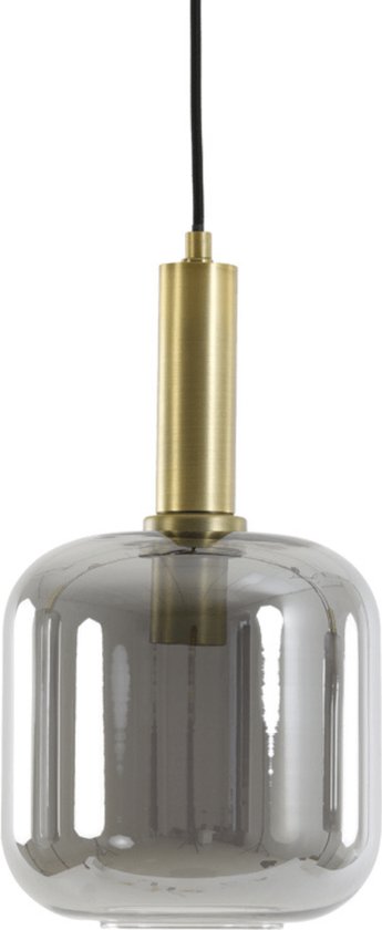 Lekar Suspension 16x26 cm bronze antique + verre fumé - Moderne - Light & Living - Garantie 2 ans