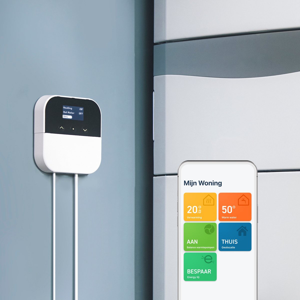 tado° Warmtepomp Optimizer X - Bedrade variant - werkt met Google Home, Alexa & Apple Homekit - Zwart/Wit – foto 2