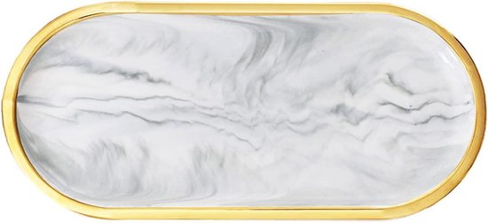 Ovaal dienblad - Rustiek design voor elke gelegenheid marble tray