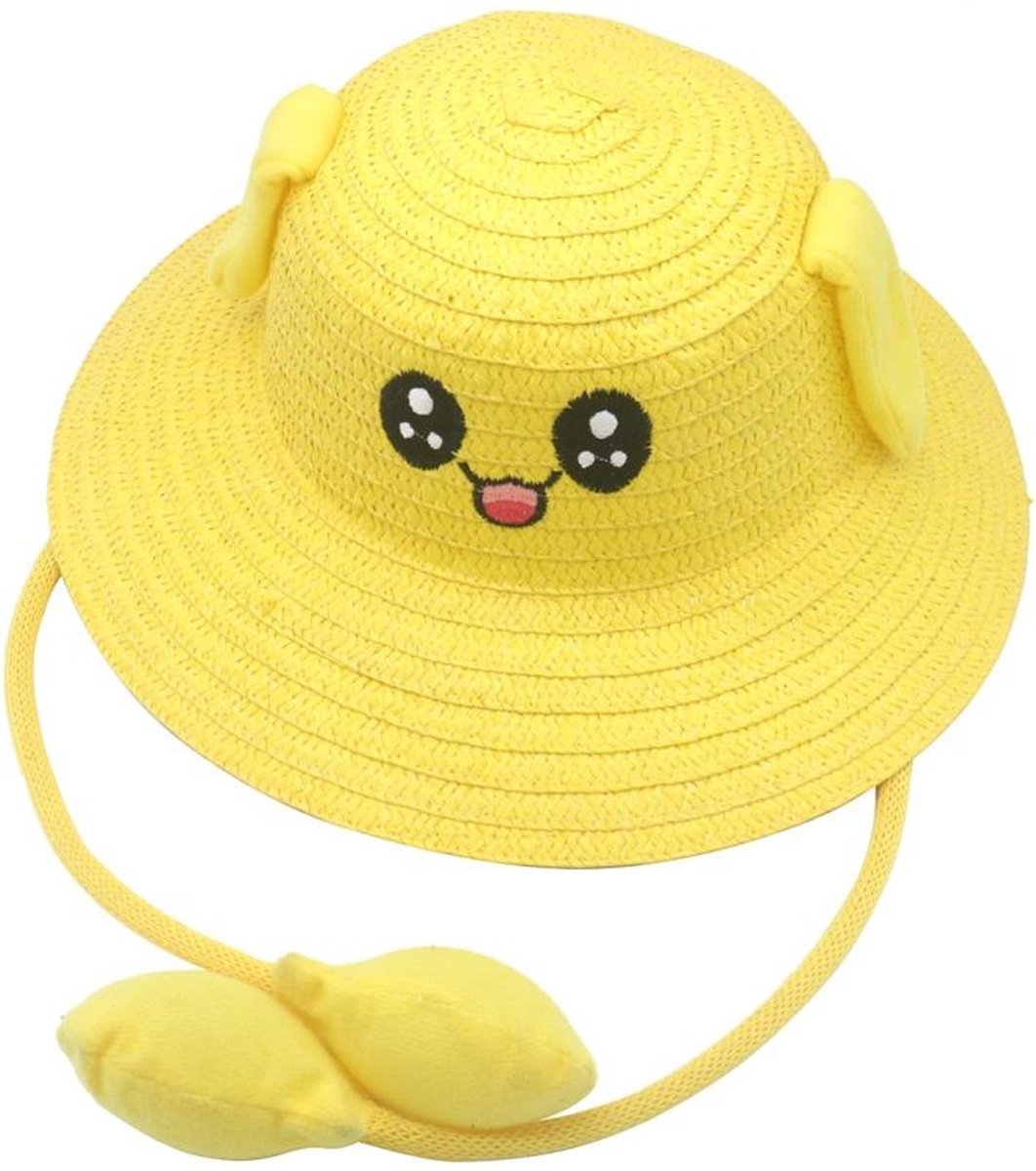 Chapeau Soleil Enfant Avec Oreilles Mobiles - Style Animaux Rigolo - Protection UV - Cadeau Anniversaire Noël