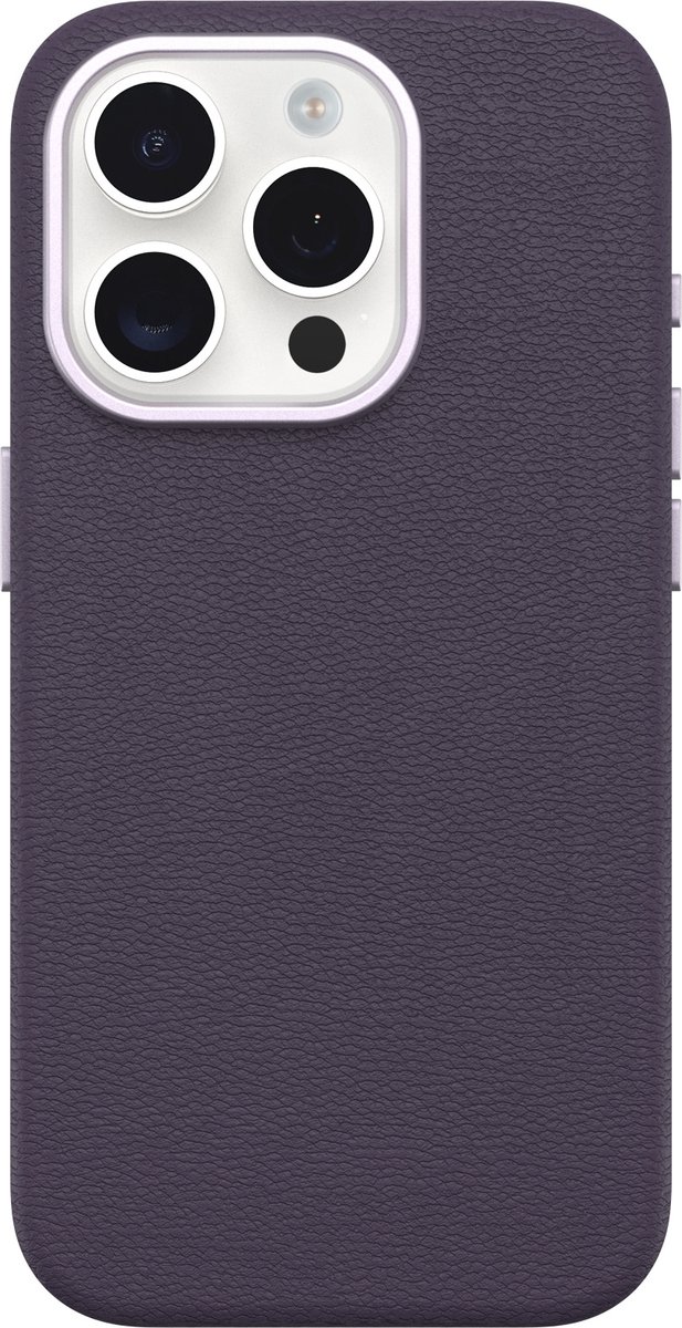 OtterBox Symmetry cactus leren hoesje geschikt voor de Apple iPhone 15 Pro Max (paars)