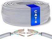 Ethernet Netwerk Bulk Kabel | CAT6, AWG24, CCA, UTP, RJ45 | Snelle Gegevens | LAN Gigabit Internetverbinding (25 Meter)