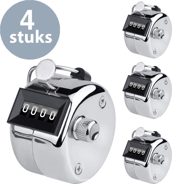Compteur Manuel Numérique Mécanique 4 Chiffres Max 9999 - Portable Et Robuste