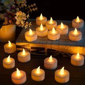 Vlamloze theelicht kaarsen voor party, bruiloft, verjaardag, Halloween - inclusief batterijen