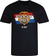 Oranje Shirt - Nederlands Elftal Shirt - Voetbal Shirt - EK Voetbal 2024 - EK 2024 - T-Shirt - Holland - Nederland - Zwart - Unisex - Gratis Verzending - Maat XL