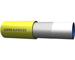 Alfaflex - professionele - ATH 5-lagen - flexibele - PVC - persslang - met geweven polyester versteviging - diam. 25 x 32 -5 mm - kleur geel - PN8 per meter