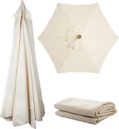 Valuestar Parasol - Parasol Doek - Parasols - Waterdichte Parasol - Zonder Standaard - 3 meter - Beige - Waterdicht - UV Bescherming - Wasbaar