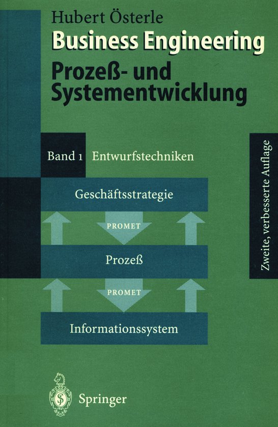 Business Engineering. Prozeß- und Systementwicklung I - cover