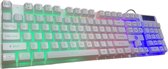 k500 Witte Gaming toetsenbord/Multitoetsen/Nummertoetsen/RGB/Gaming/ps4/ps5/Xbox one/pc/qwerty