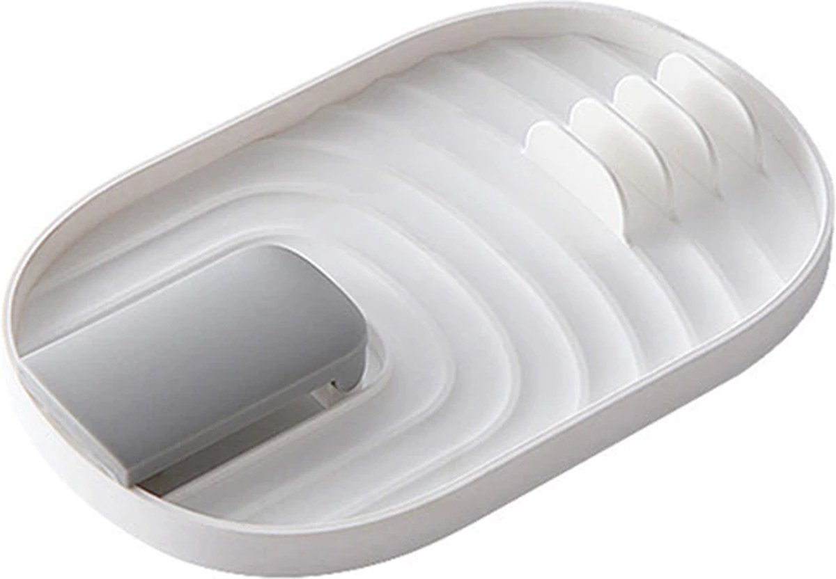 Maxium - Lepelhouder - Wit - Spatelhouder - Pollepelhouder - Dekselhouder - Keukengerei houder - Kookgereihouder - Pannendekselhouder - Organizer