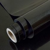 Zelfklevend Behang Glitter Zwart 30cm × 3m Waterdicht Vinyl Papier Decoratief voor Keuken Werkblad Slaapkamermeubilair Plank Voering Schil en plak