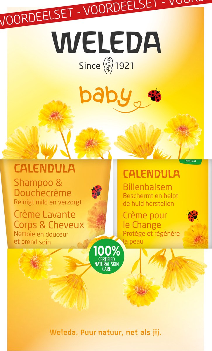 Weleda Calendula Baby Valuepack Shampoo & Douchecrème + Billenbalsem