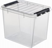 Clipbox Smart Store Classic 50 transparant 3542070 - Opbergbox met clipsluiting milk crate