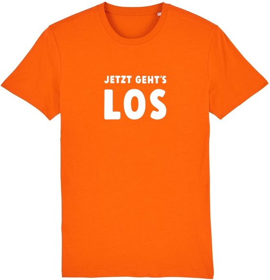 Jetzt geht's los Rustaagh unisex t-shirt XXL - Oranje shirt dames - Oranje shirt heren - Oranje shirt nederlands elftal - ek voetbal 2024 shirt - ek voetbal 2024 kleding - Nederlands elftal voetbal shirt
