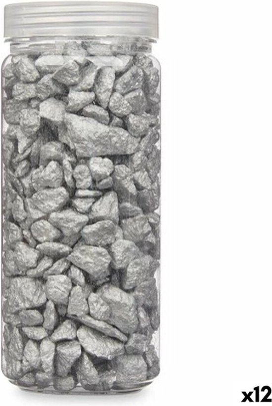 Decoratieve Stenen | Zilverkleurig | 10-20 mm | 12 Stuks