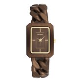 OOZOO Timepieces - Bronzen OOZOO horloge met bronzen schakelarmband - C11276