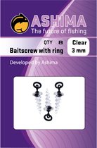 Ashima Baitscrew With Ring 3mm Clear