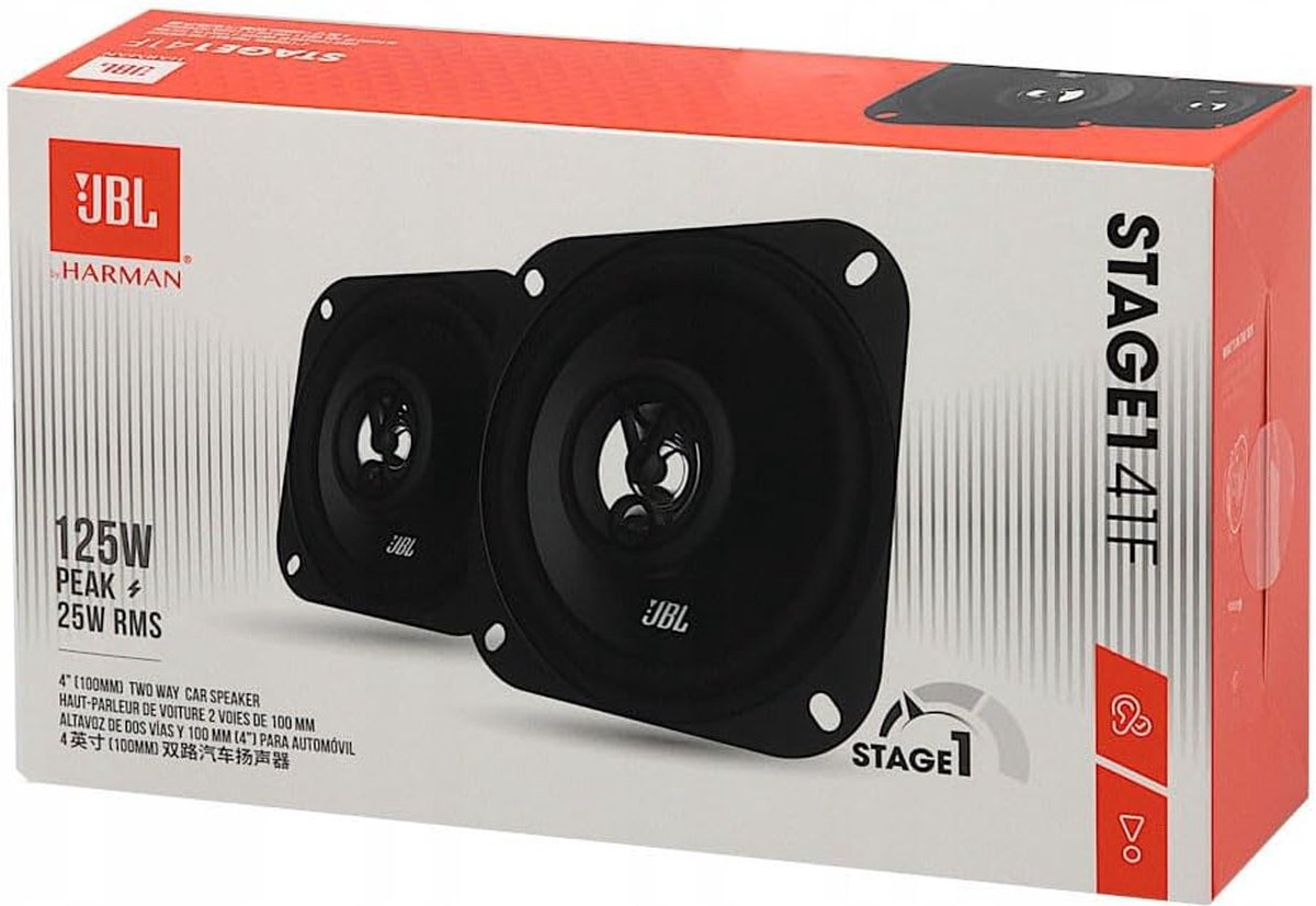 JBL STAGE1 41F - Autospeakers - 10 cm - 2-weg Coaxiaal - 125W piek - Zwart – foto 8