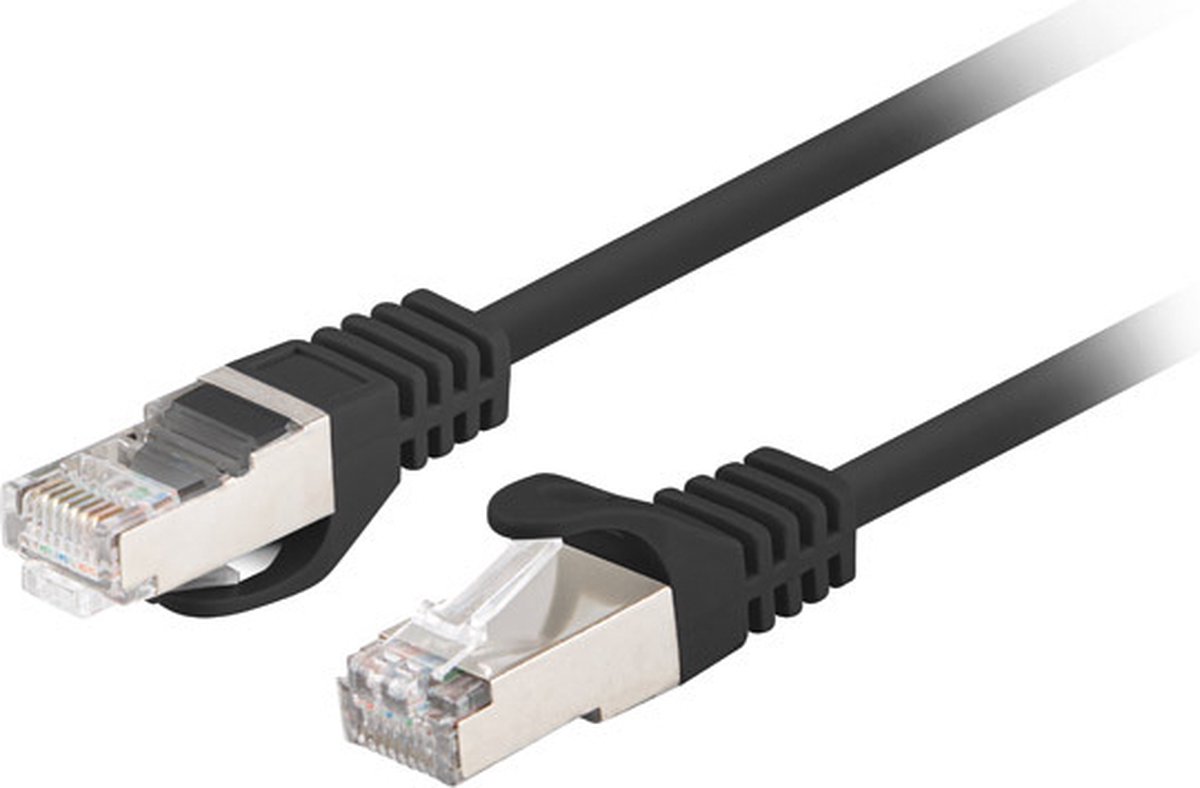 Lanberg PCF6-10CC-0025-BK netwerkkabel Zwart 0,25 m Cat6 F/UTP (FTP)