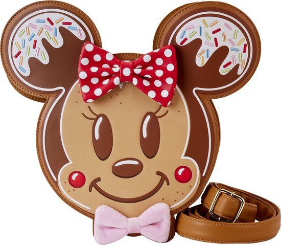 Disney Loungefly Crossbody Bag Mickey & Minnie Gingerbread Cookie