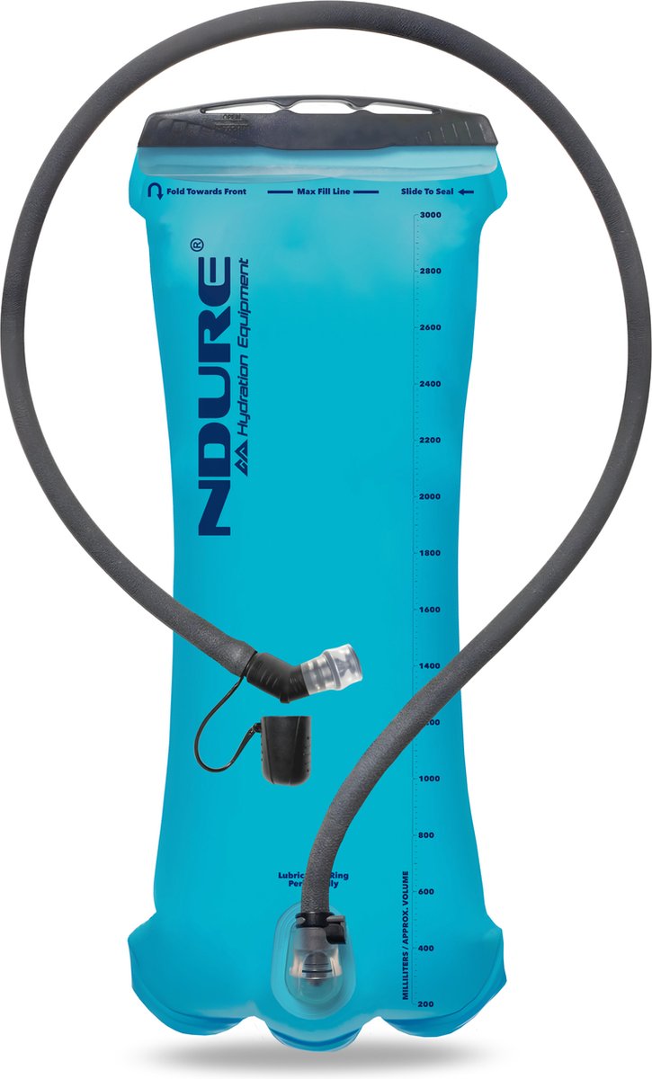 NDURE Soft Reservoir 3.0L – Drinkzak / Waterzak met Geïsoleerde Drinkslang