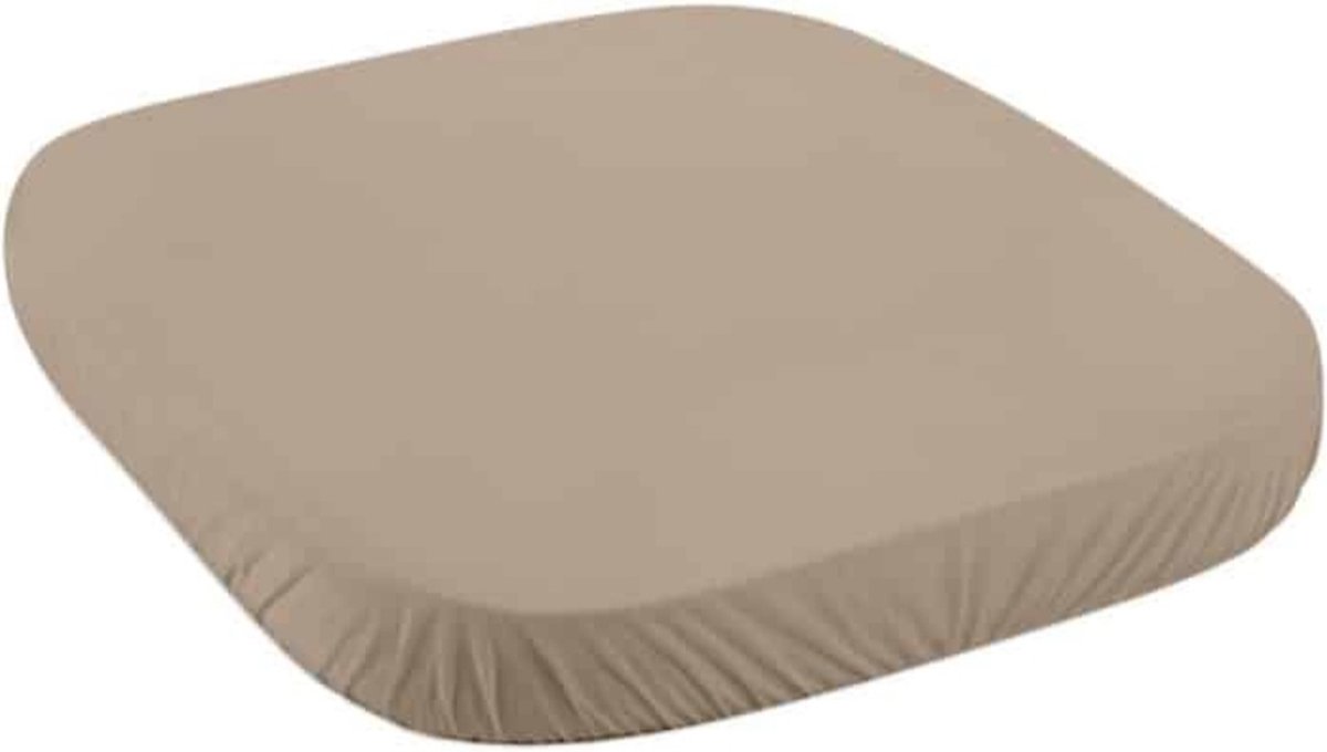 Waldin Ecologisch katoenen hoeslaken 73x73cm – Taupe
