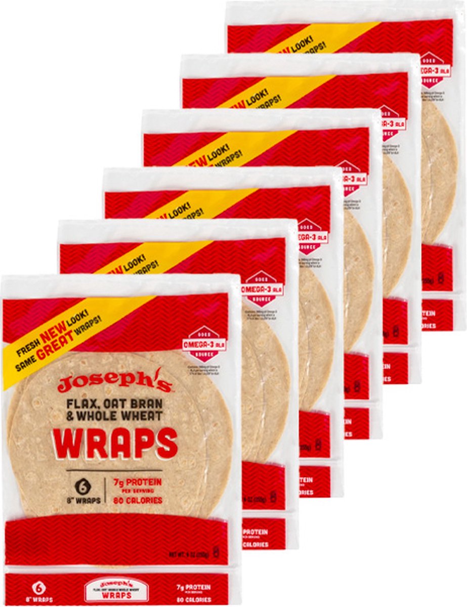 Goedkoopste Joseph's | Low Carb Volkoren Tortilla | 6 stuks | 6 x 42 gram