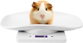 10 Kg / 1 G Digitale Weegschaal voor Kleine Huisdieren met Houder - Elektronische Babyweegschaal met LCD-scherm - Meetinstrument voor Katten en Honden