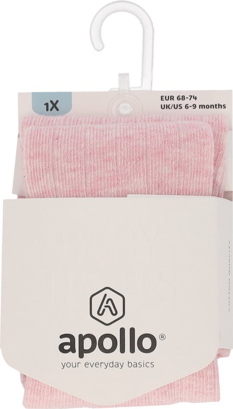 Apollo Maillot Rib Pink Mélange taille 56/62