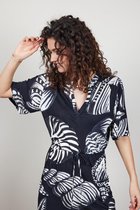 DIDI Dames Dress Baily in Black with Shell Symphony XXL print maat 48