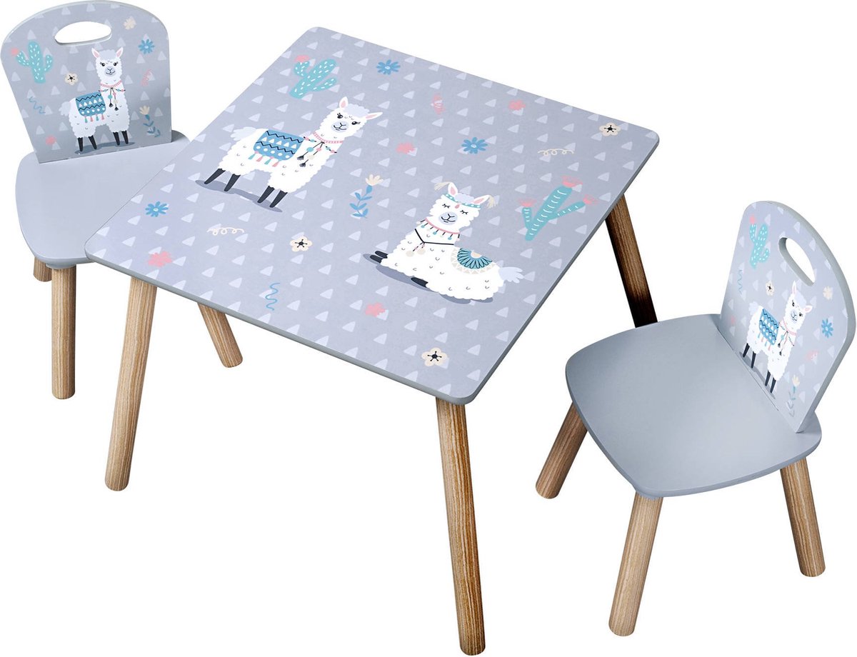 Kesper Kindertafel + 2 stoelen