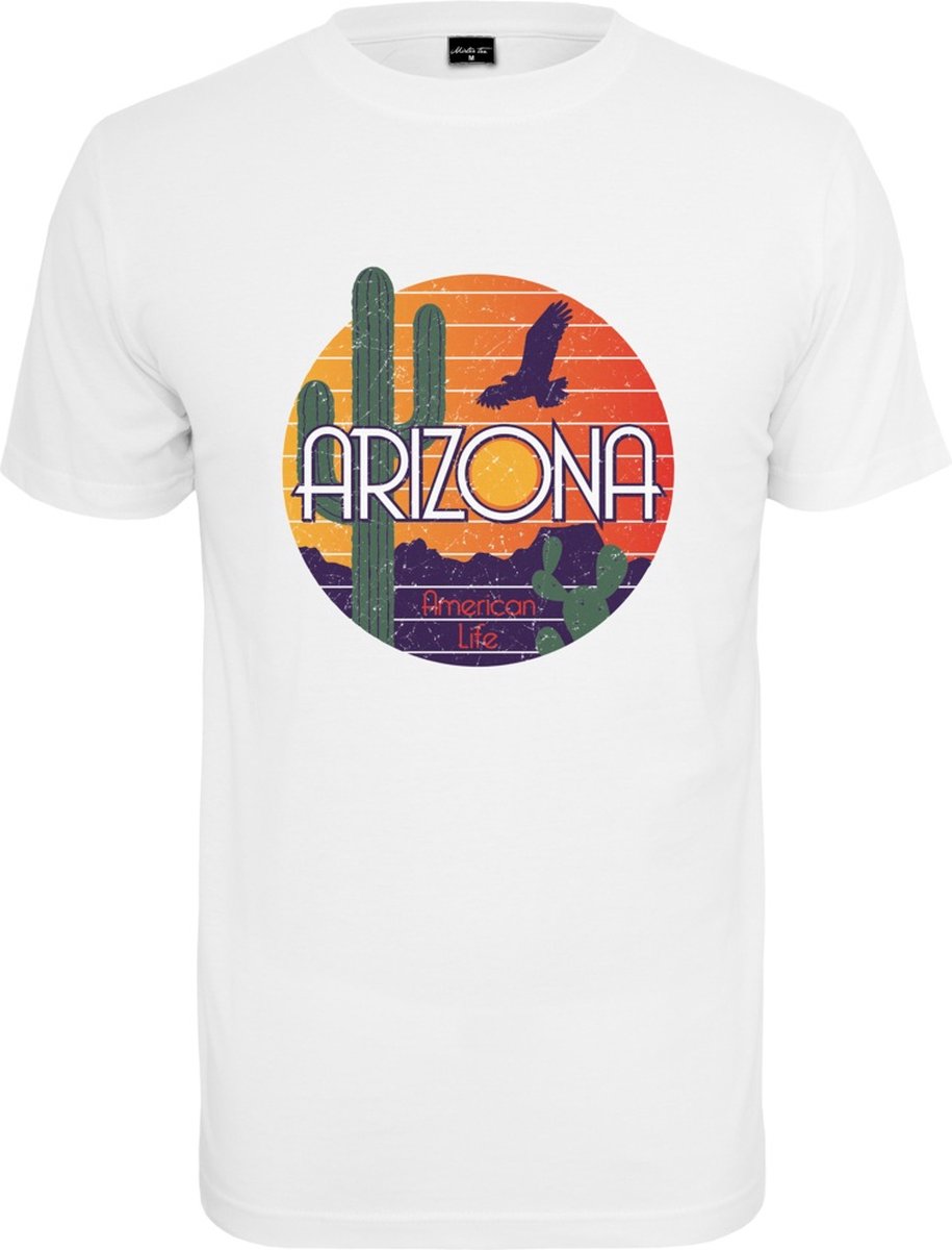 Mister Tee American Life Arizona Heren T-shirt M Wit