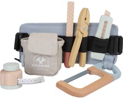 foto van Little Dutch Gereedschap - Blauw - Houten speelgoed