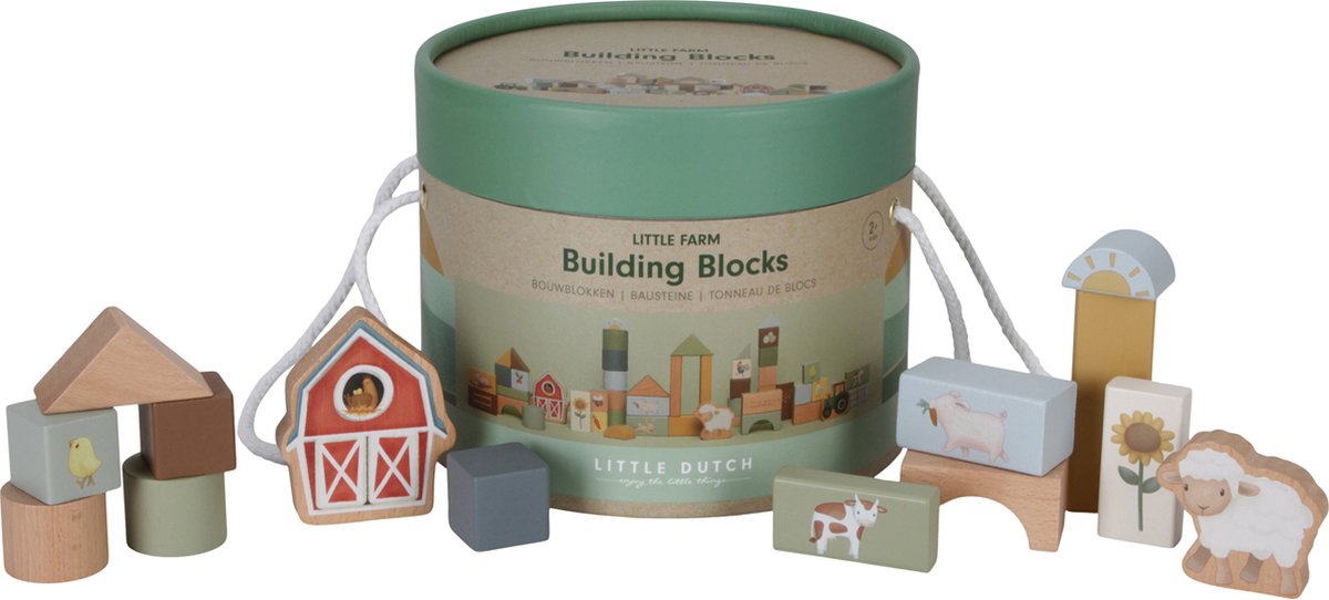 Little Dutch - Bouwblokken in ton FSC - Little Farm — afbeelding 8