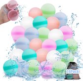 Hervulbare waterballonnen voor kinderen - 24 stuks hervulbare waterbommen - Vakantie benodigdheden - Zomerspeelgoed voor buiten