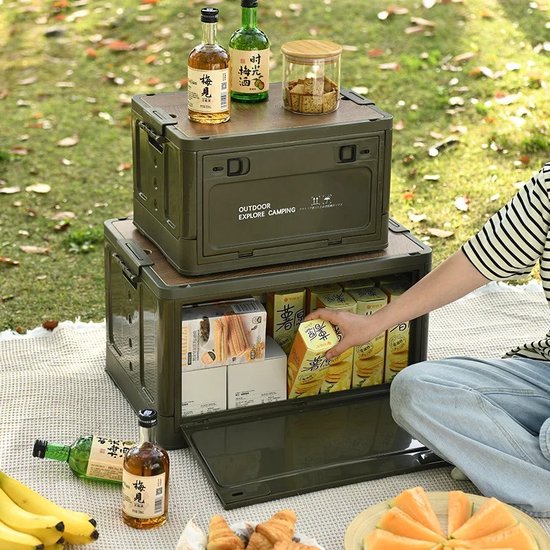 Campingbox met deksel Opvouwbaar 42L NCB4003 NILS CAMP