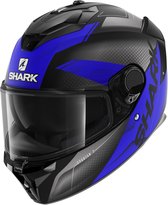 Shark Spartan Gt Blank Mat Bcl. Micr. Black Anthracite Blue Kab S - Maat S - Helm