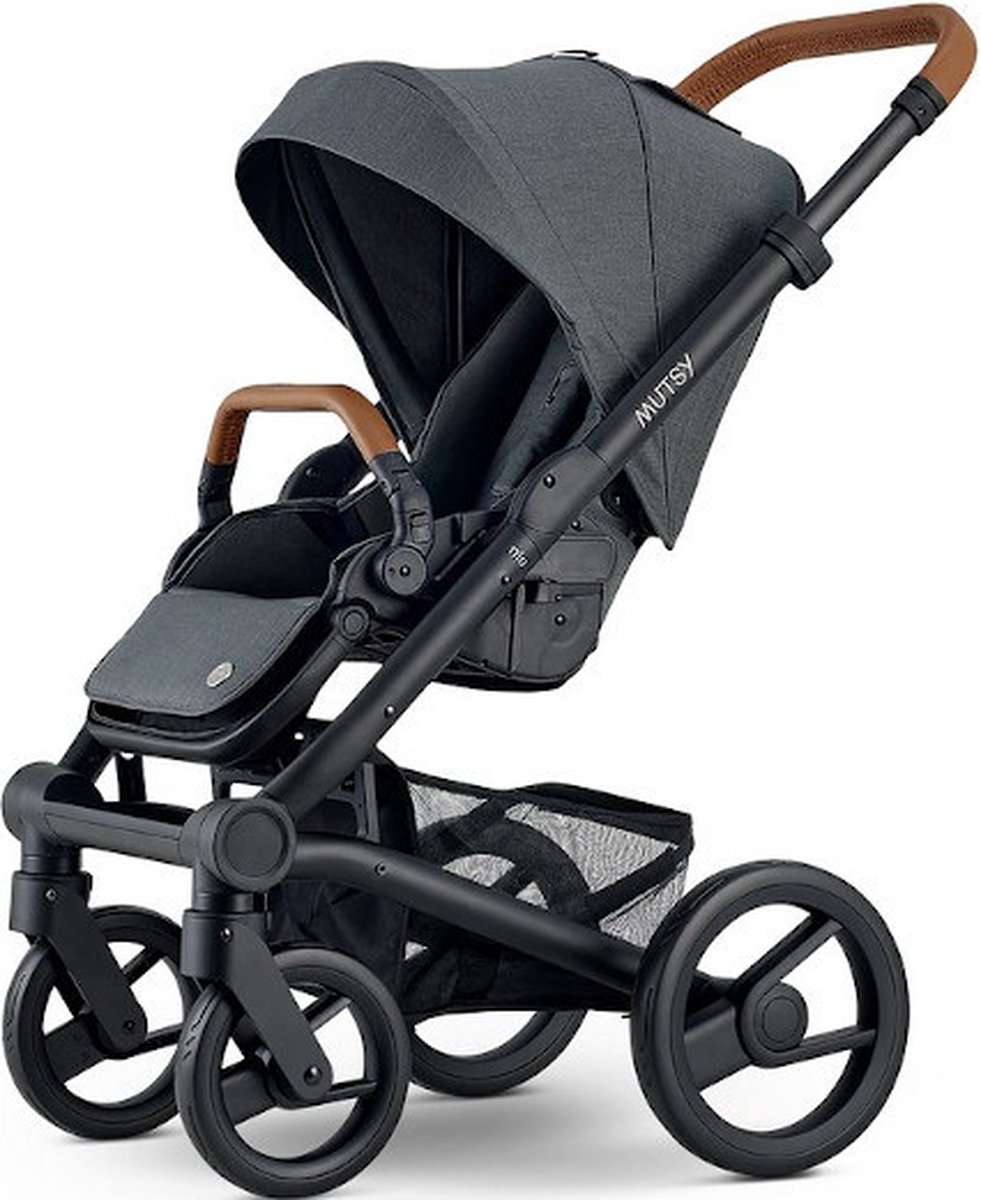 XQC - Mutsy NIO - Hoes voor Kinderwagen Duwstang - Cover voor Veiligheidsbeugel - Cognac