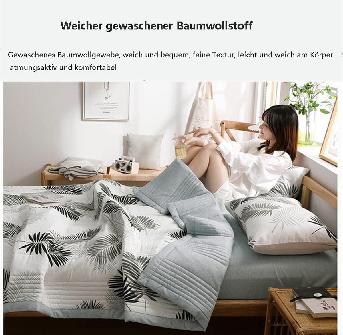Aisbo vierseizoenendekbed 220 x 240 cm, 300 g/m², zacht en comfortabel