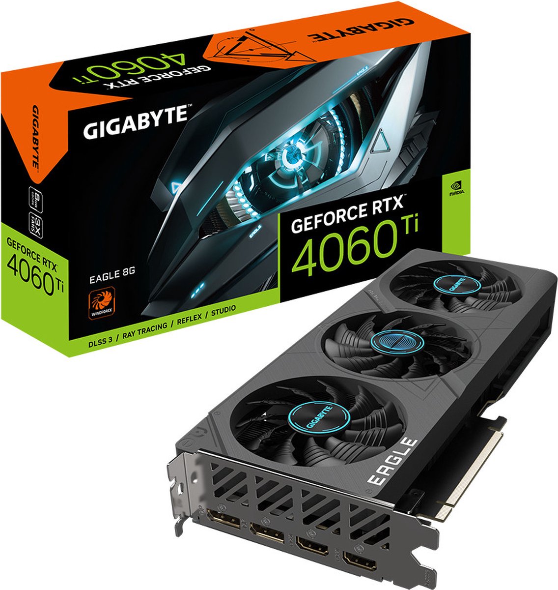 Gigabyte Nvidia Geforce Rtx 4060 Ti Eagle- Pcie 4.0 - 2X Hdmi 2.1A - 2X videokaart - afbeelding 4