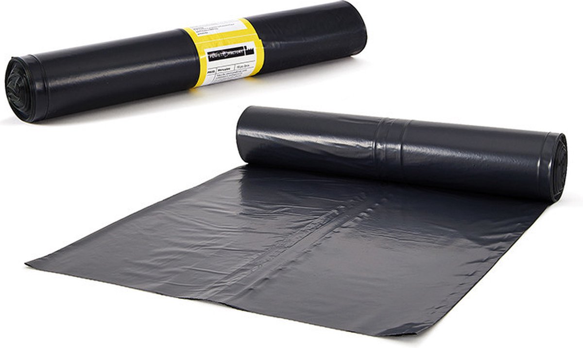 Perfetto 0358A afvalzak 130 l Zwart 10 stuk(s)